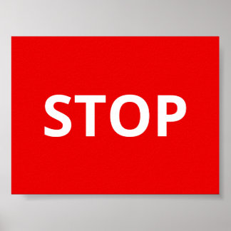 Beenden Sie die rote Warnung, benutzerdefinierten  Poster