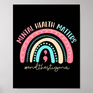 Beenden Sie die Stigma Mental Health Matches Menta Poster