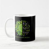 Beenden Sie die Stigma Mental Health Problems Ribb Kaffeetasse (Links)