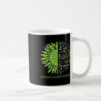 Beenden Sie die Stigma Mental Health Problems Ribb Kaffeetasse