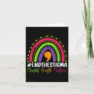 Beenden Sie die Stigma Mental Health S Bewusstsein Karte
