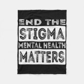 Beenden Sie die Stigma psychische Gesundheitsprobl Fleecedecke (Vorderseite)