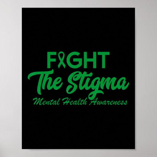 Beenden Sie die Stigma psychische Gesundheitsprobl Poster (Vorne)