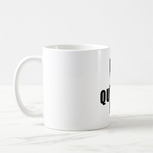 Beenden Sie die Tasse nicht für Kaffee oder Tee (Links)