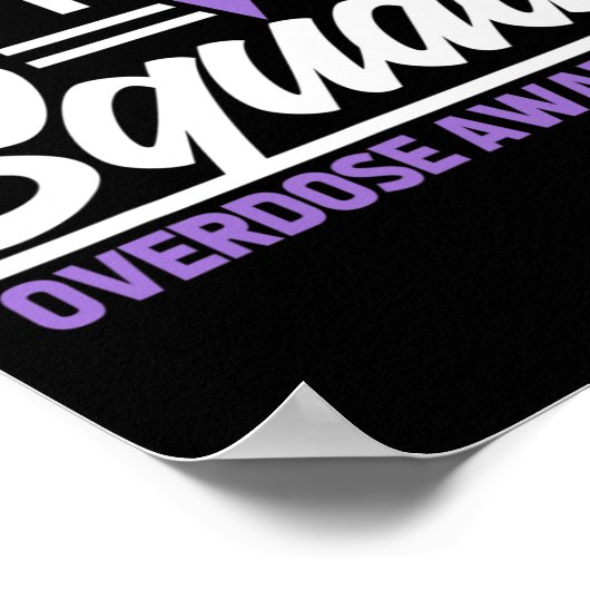 Beenden Sie die Überdosierung Unterstützung durch  Poster (Ecke)