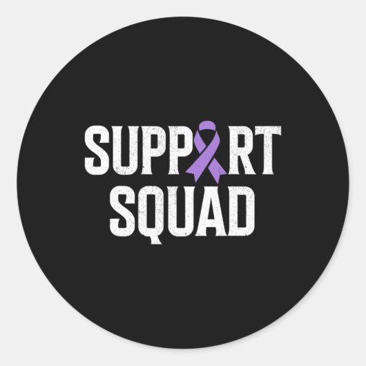 Beenden Sie die Überdosis-Support-Squad-Überdosis- Runder Aufkleber (Vorderseite)