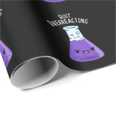 Beenden Sie die überreaktionsfähige Funny Chemistr Geschenkpapier (Rolleneckpunkt)