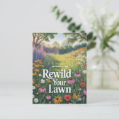 Beenden Sie die Vergiftung des Rasens Postkarte (Stehend Vorderseite)