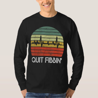 Beenden Sie Fibbin Vintage Vorhofflimmern T-Shirt