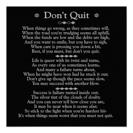 Beenden Sie Gedicht 20 x 20 Kunst-Poster nicht Poster (Vorderseite)