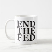 Beenden Sie gefüttert - Schwarzes Kaffeetasse (Links)