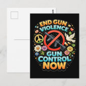 Beenden Sie Gewalt mit Waffen jetzt Postkarte (Vorne/Hinten)