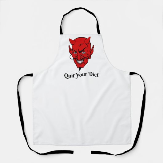 Beenden Sie Ihren Diet Devil Satan Schürze (Vorderseite)
