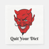 Beenden Sie Ihren Diet Devil Satan Serviette (Vorderseite)