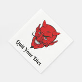 Beenden Sie Ihren Diet Devil Satan Serviette (Ecke)