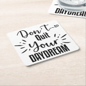 Beenden Sie Ihren Traum nicht Rechteckiger Pappuntersetzer (angewinkelt)