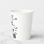 Beenden Sie Ihren Traumaufenthalt und Ihre Ankündi Pappbecher (Links)