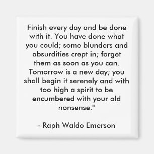 Beenden Sie jeden Tag und lassen Sie sich damit fe Magnet