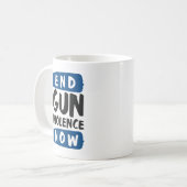Beenden Sie jetzt die Gewalt Kaffeetasse (Vorderseite Links)