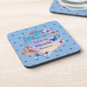 Beenden Sie nicht, bevor das Wunder passiert | Bla Getränkeuntersetzer (Linke Seite)