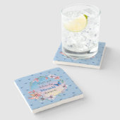 Beenden Sie nicht, bevor das Wunder passiert | Bla Steinuntersetzer (Seitenansicht)