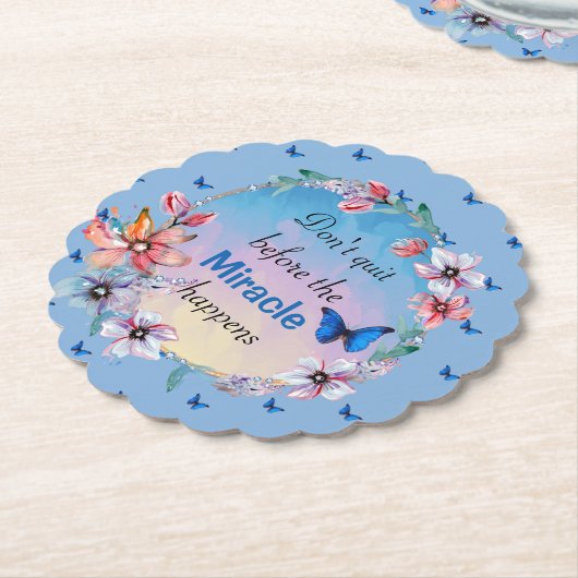 Beenden Sie nicht, bevor das Wunder passiert | Bla Untersetzer (angewinkelt)