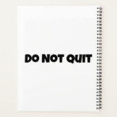 Beenden Sie nicht den Kalender-Planer der Inspirat Planer (Rückseite)