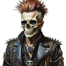 Beenden Sie nicht den Typ des Punk-Schädels, T-Shirt