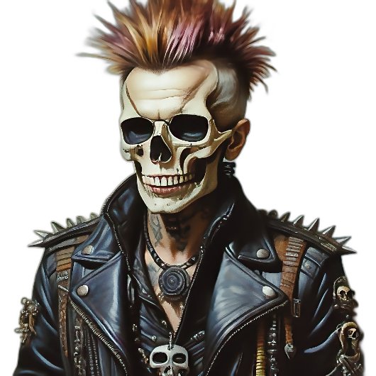 Beenden Sie nicht den Typ des Punk-Schädels, T-Shirt