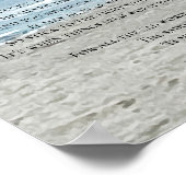 Beenden Sie nicht die Sicht auf den Ozean Poster (Ecke)