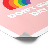 Beenden Sie nicht Ihren Traum vom Inspiration Post Poster (Ecke)