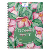 Beenden Sie nicht, machen Sie es Blume Spiral Note Notizblock (Vorderseite)