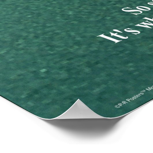 Beenden Sie nicht - Poster mit 24"x36" (Ecke)