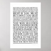 Beenden Sie nicht von John Greenleaf Whittier Poster (Vorne)