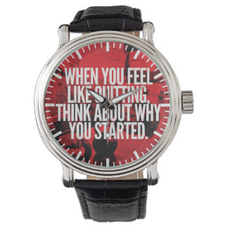Beenden Sie nicht - Workout Motivierend Armbanduhr