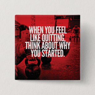 Beenden Sie nicht - Workout Motivierend Button