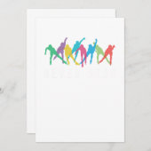 Beenden Sie nie die Skaten-Rollerblading Rollenkur Einladung (Vorne/Hinten)