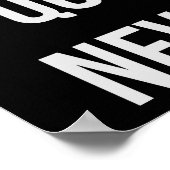 Beenden Sie niemals Motivierend Zitat Poster (Ecke)