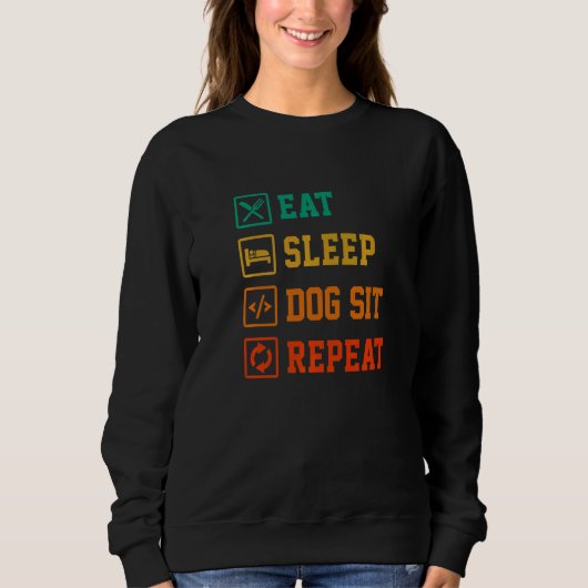 Beenden Sie Sleep Code Wiederholen Coder Programme Sweatshirt (Vorderseite)