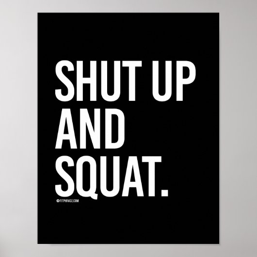 Beenden und besetzen - Training Fitness -.pnng Poster (Vorne)