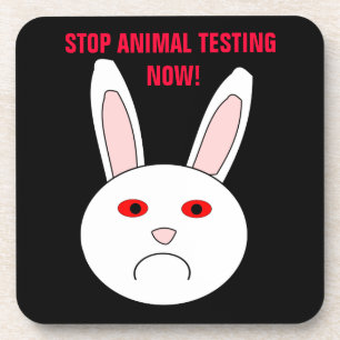 Beenden von Tierversuchen jetzt Cork-Untersetzer Getränkeuntersetzer