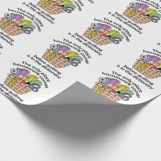 Beenden vor der Hausarbeit Geschenkpapier (Ecke)