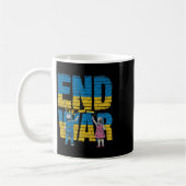 Beendet den Krieg Graffiti Kinder unterstützen Sel Kaffeetasse (Links)