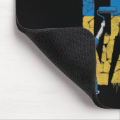 Beendet den Krieg Graffiti Kinder unterstützen Sel Mousepad (Ecke)