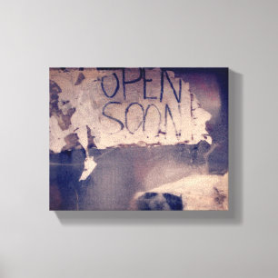 Beendet Store mit abnehmender Offenheit bald Zeich Leinwanddruck