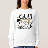 Beendigen Sie das Halloween-Wortkunst Ihrer Sweatshirt (Vorderseite)