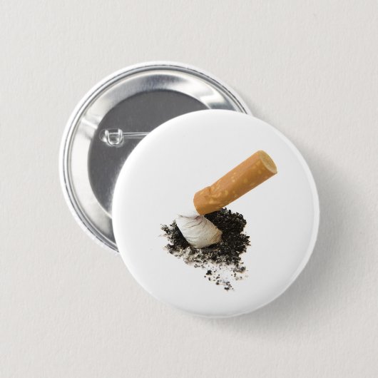 Beendigtes Rauchen Button (Vorne & Hinten)