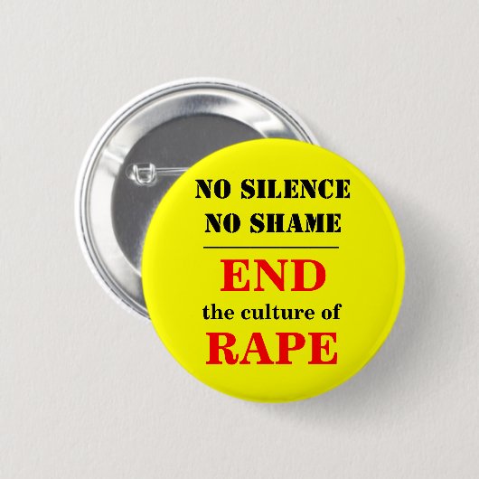Beendigung der RAPE-Kultur Button (Vorne & Hinten)