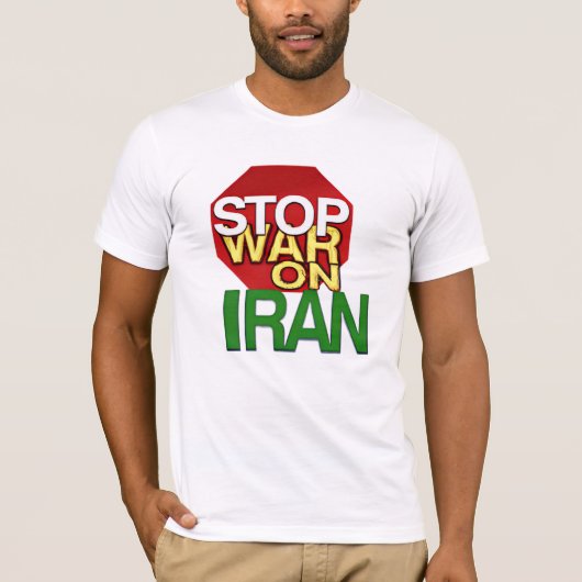 Beendigung des Krieges gegen den iranischen Friede T-Shirt (Vorderseite)