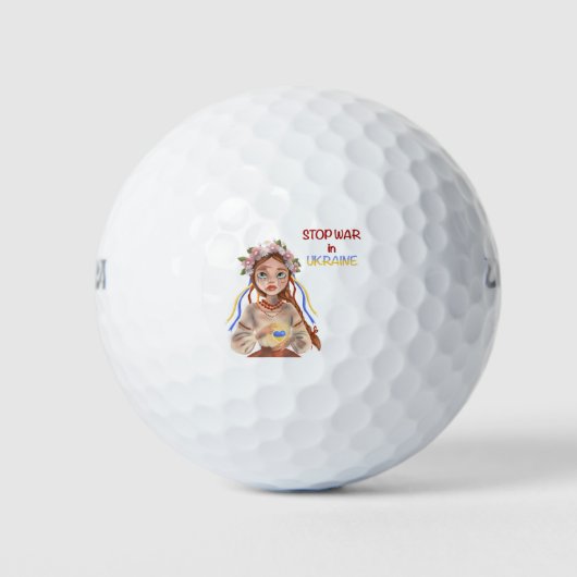 Beendigung des Krieges in der Ukraine Golfball (Vorderseite)